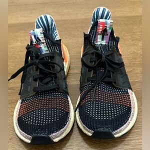 Adidas UltraBoost 19 Women's 7.5 Running Shoes Lace Black/Solar Orange